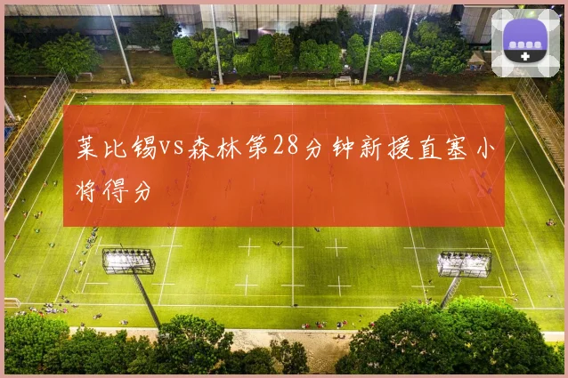 莱比锡vs森林第28分钟新援直塞小将得分